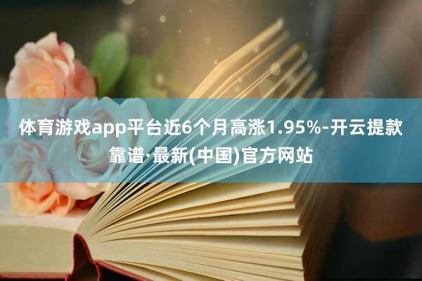 体育游戏app平台近6个月高涨1.95%-开云提款靠谱·最新(中国)官方网站